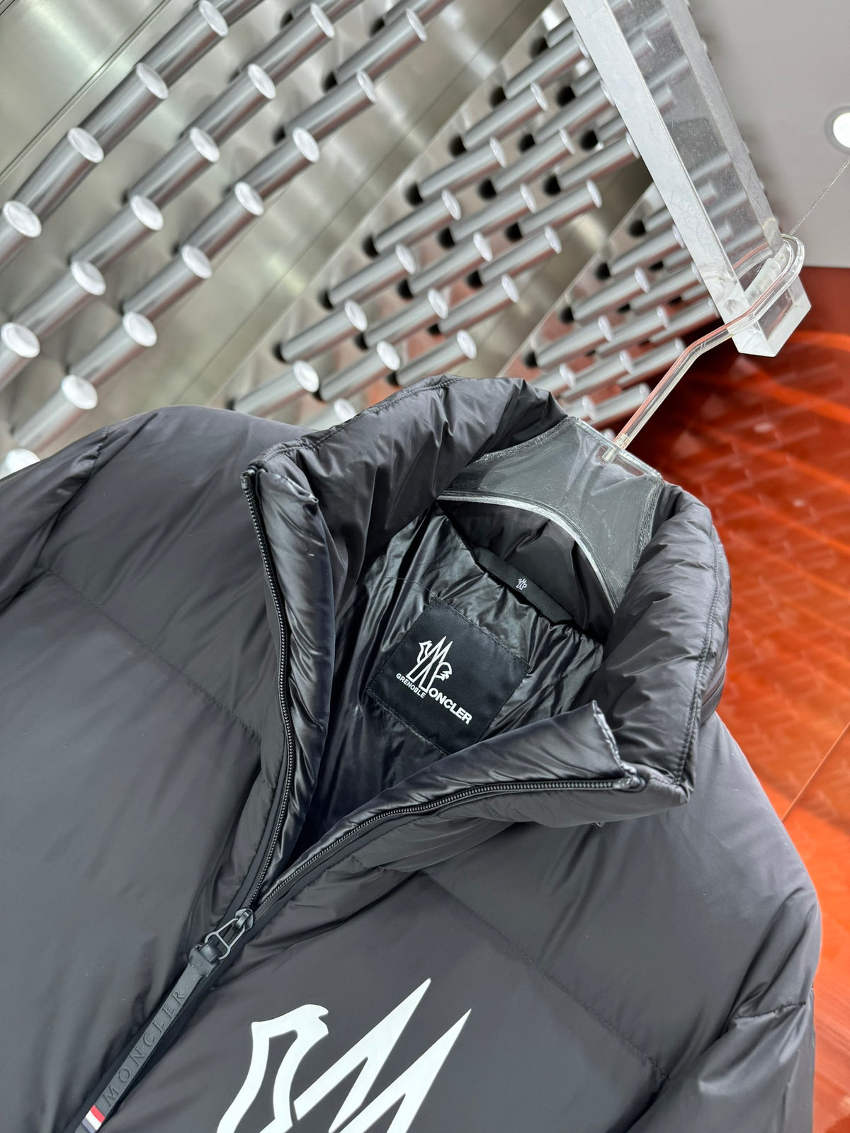 Moncler Grenoble Dark Grey #MONCLER Graphic Down Ski Jacket