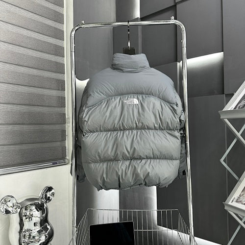 The North Face Grey Nuptse 700-Fill Down Jacket