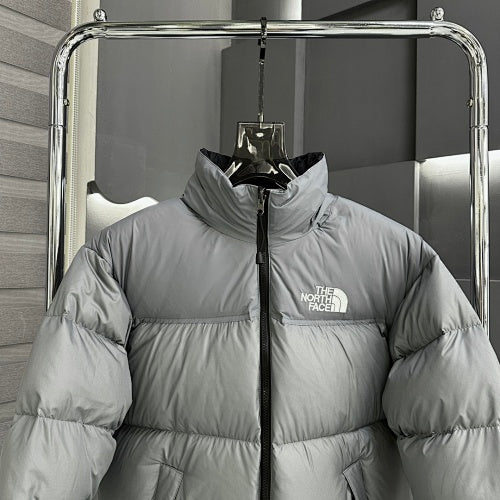 The North Face Grey Nuptse 700-Fill Down Jacket