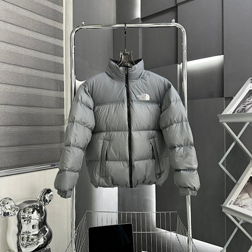 The North Face Grey Nuptse 700-Fill Down Jacket
