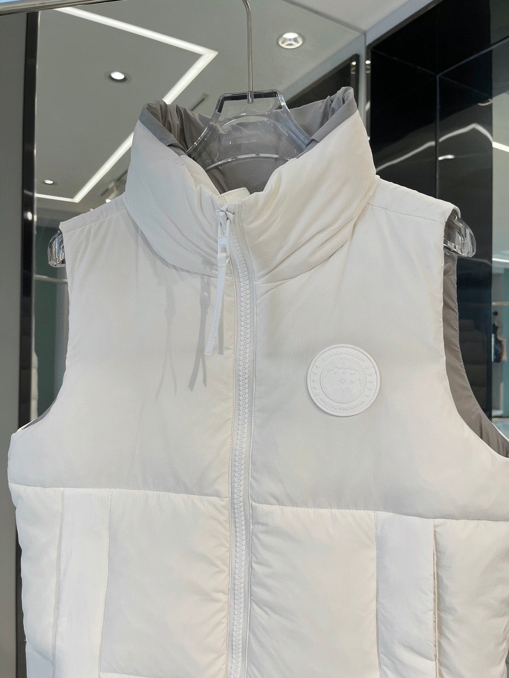Canada Goose White Quilted Down Vest