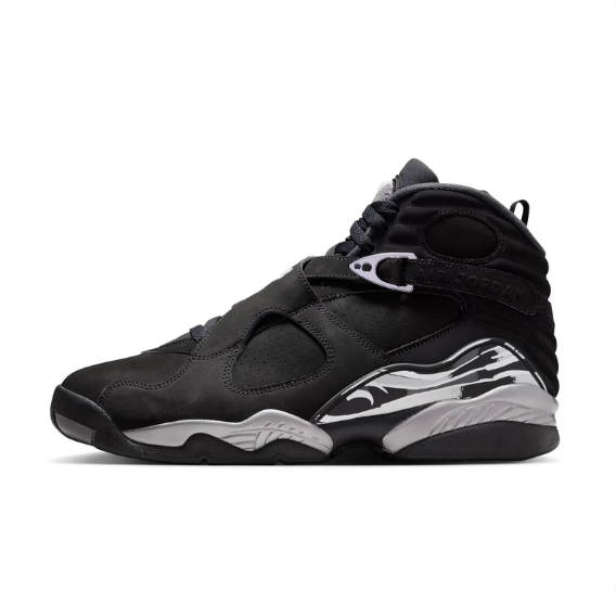 Air Jordan 8 Retro 'Black/White/Light Graphite'