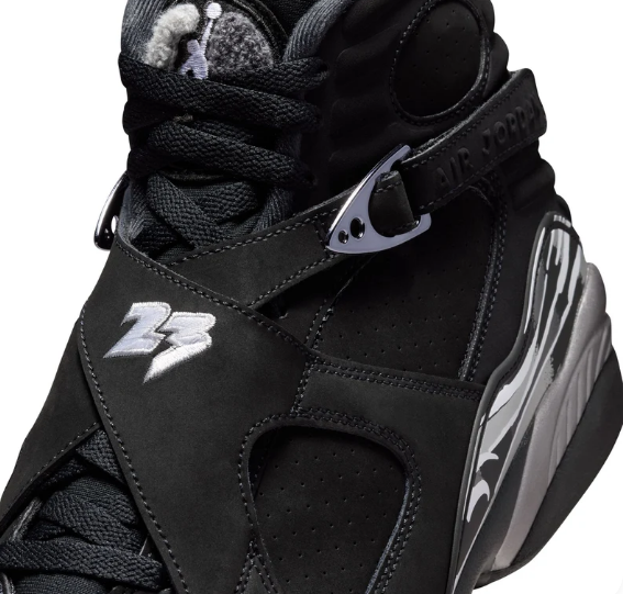 Air Jordan 8 Retro 'Black/White/Light Graphite'