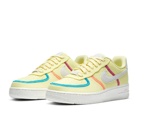 Nike Air Force 1 '07 Low LX 'Stitched Canvas - Life Lime' (WMNS)