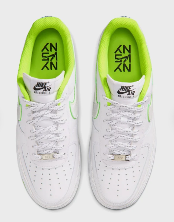 Nike Air Force 1 '07 'White/White/Barely Volt/Black'