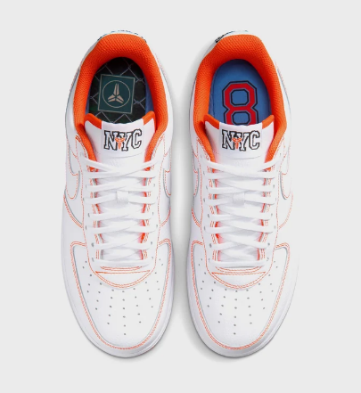 Nike Air Force 1 Low Protro - White  Safety Orange $145