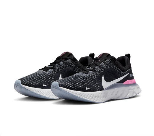 Nike React Infinity Run Flyknit 3 'Black/Grey/Pink'