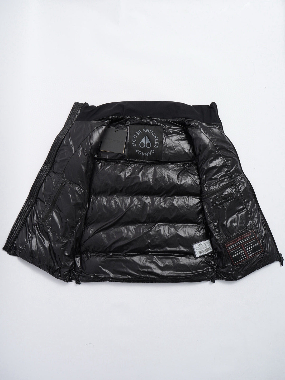 Moose Knuckles Black Quilted Down Vest