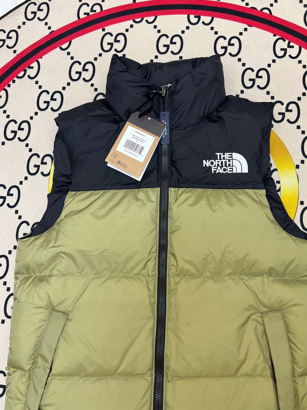 The North Face Olive Green 1996 Nuptse Down Vest