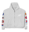 Bottega Desires Patches Gray Hoodie