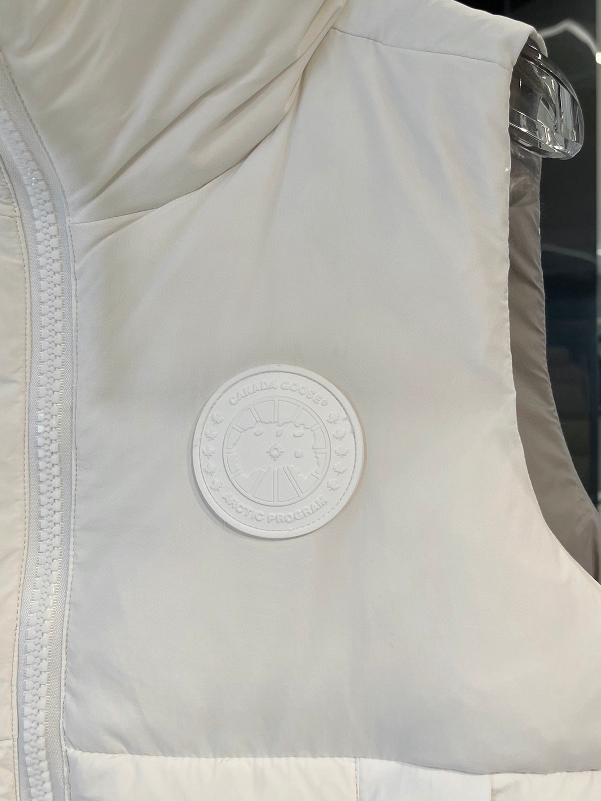 Canada Goose White Quilted Down Vest