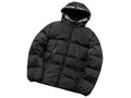 Moncler Black Logo-Hood Matte Down Jacket