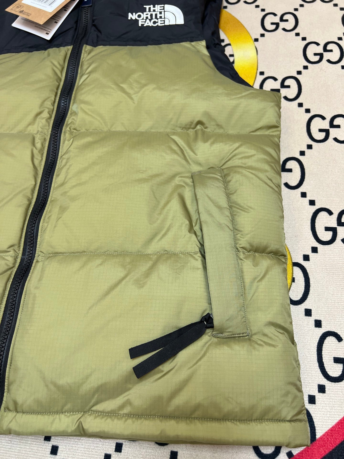 The North Face Olive Green 1996 Nuptse Down Vest