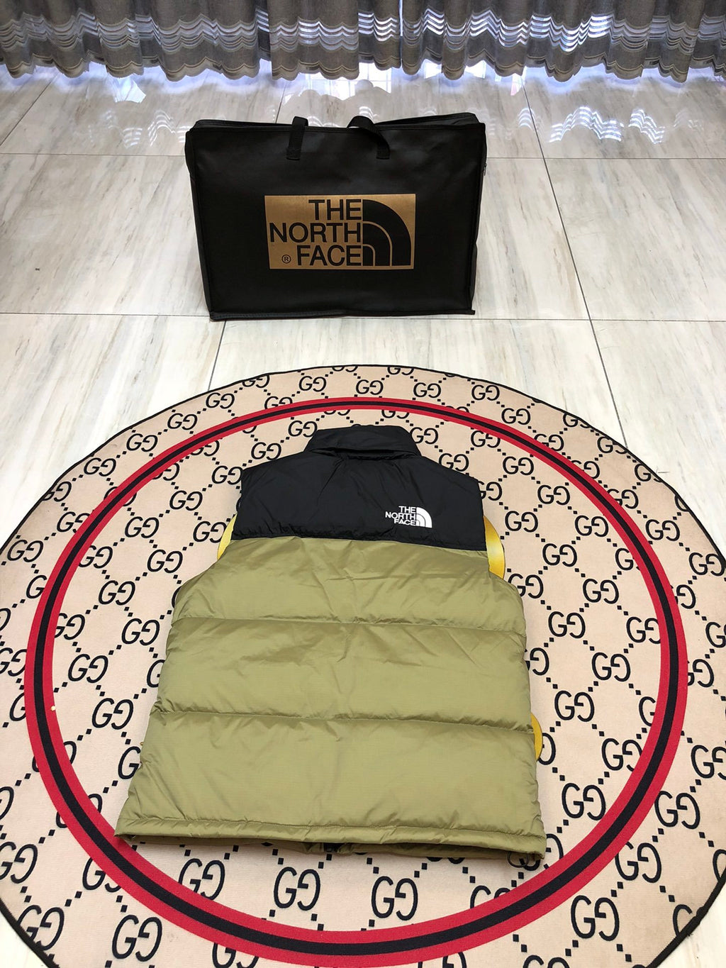 The North Face Olive Green 1996 Nuptse Down Vest