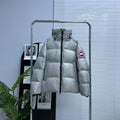 Canada Goose Ice Grey Glossy Hooded Down Jacket