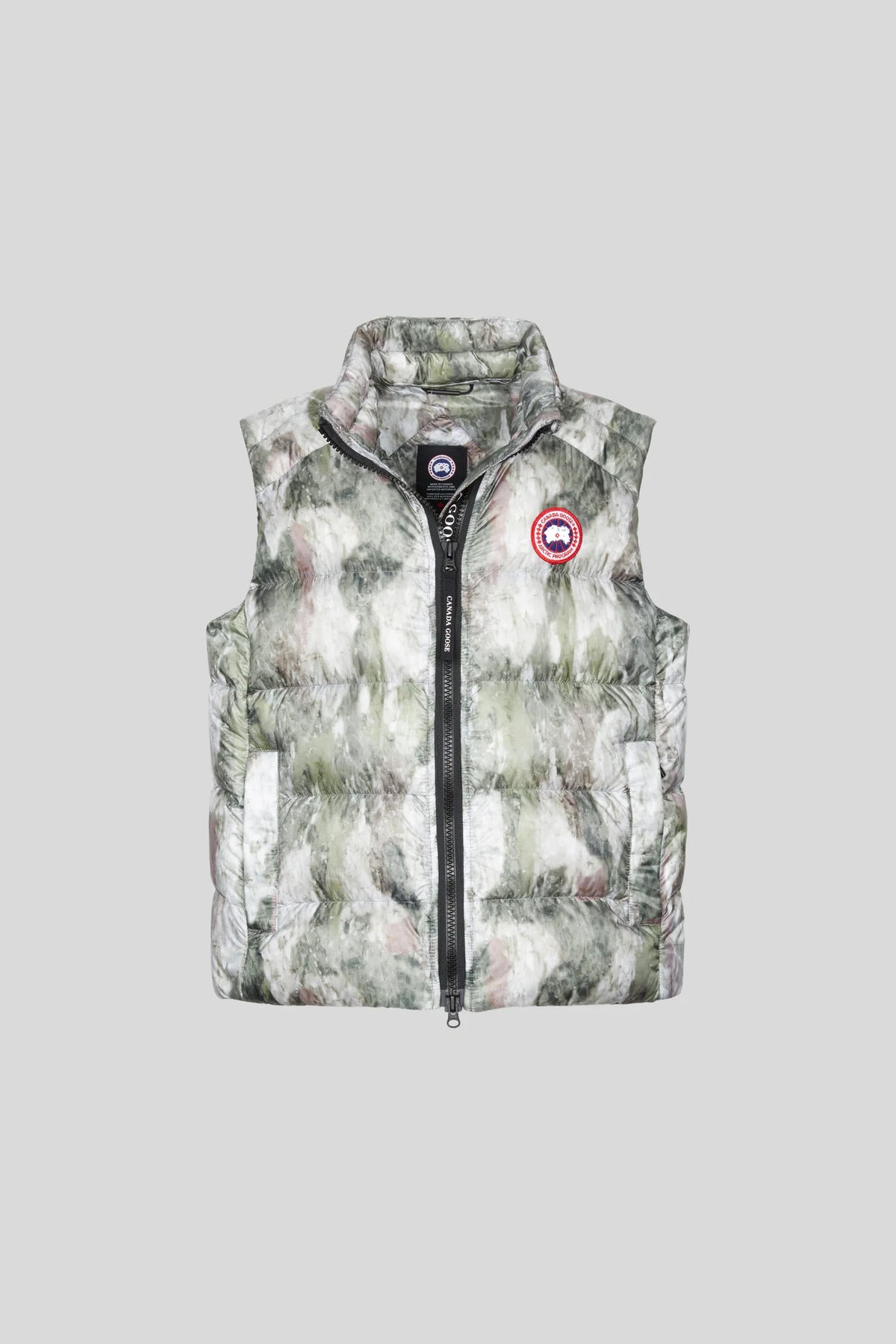 Canada Goose Feather Print Glossy Down Vest